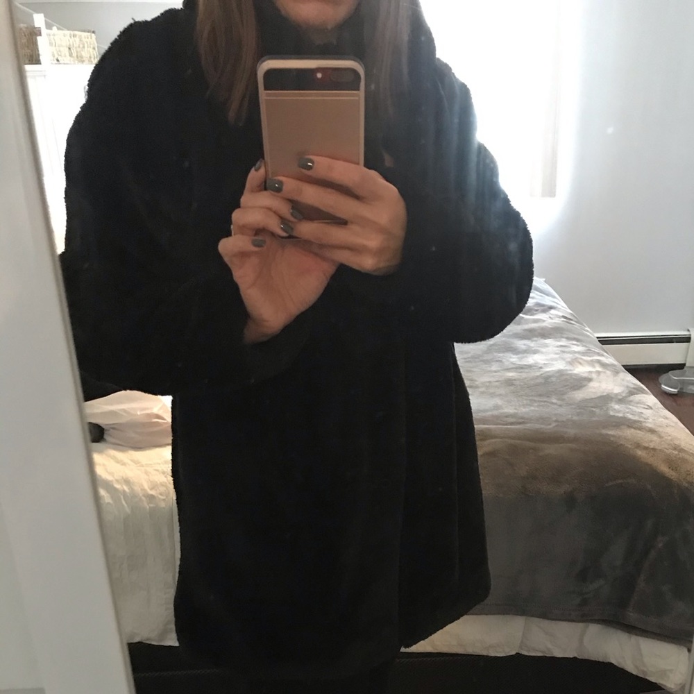 Black fuzzy jacket